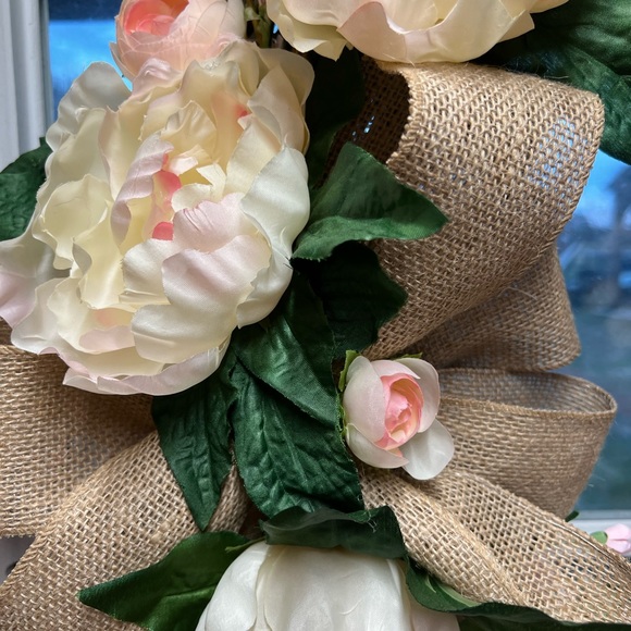 Spring collection-Peony grapevine wreath - Picture 2 of 8